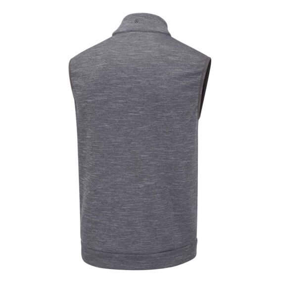 Ping Aaran SensorWarm Full Zip Golf Vest - Steel Marl/Black